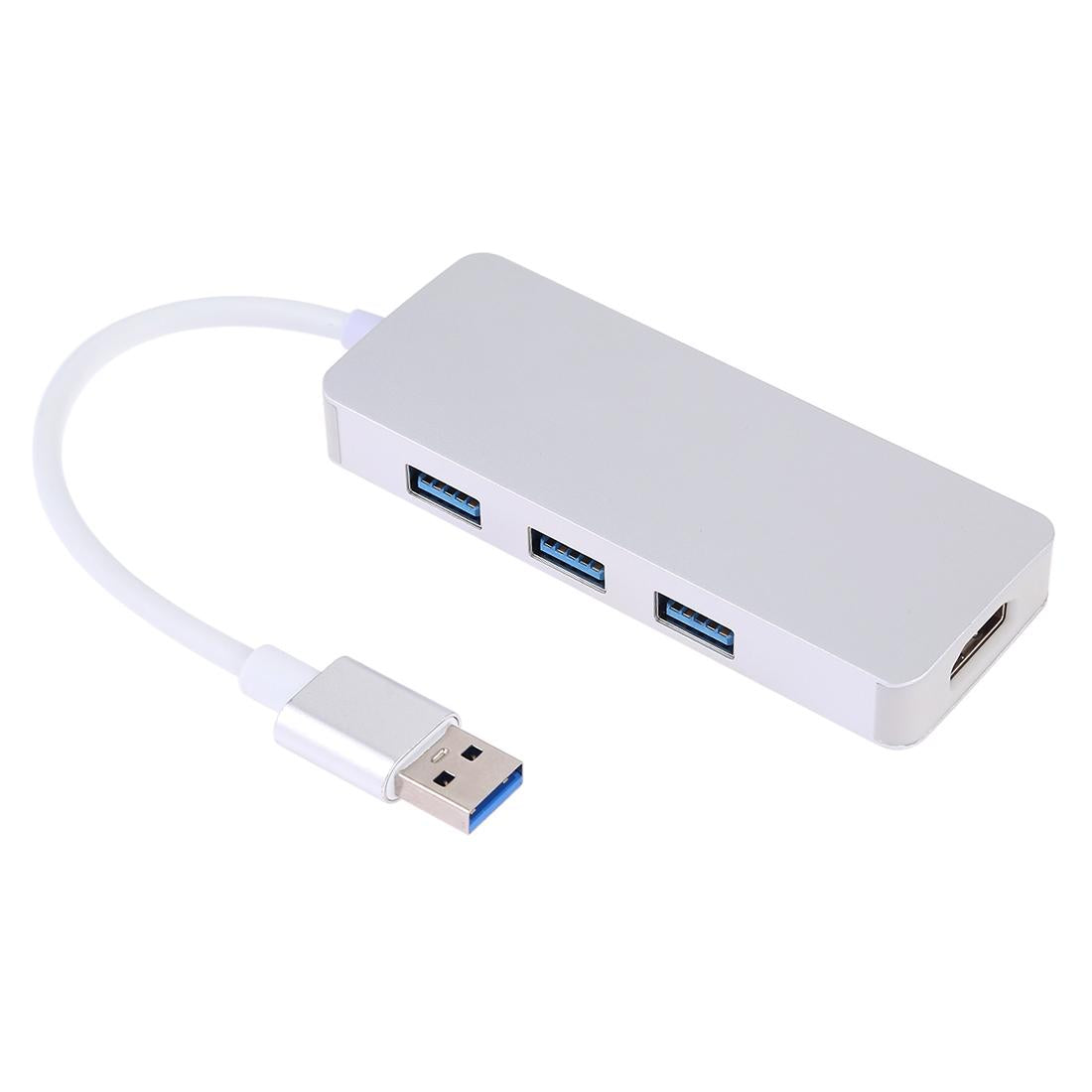 3-In-1 Usb 3.0 To Hdmi Adapter Silver 4