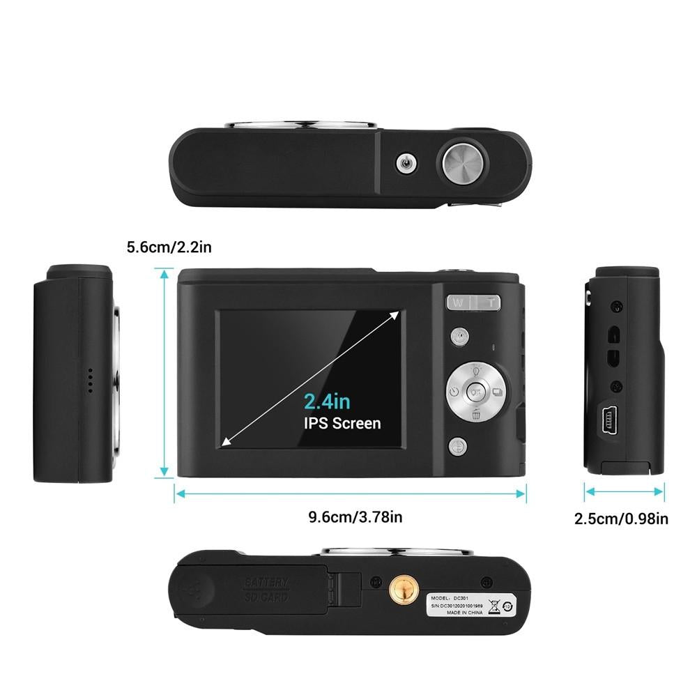 36mp 2.7k Full Hd Digital Camera with 16x Zoom for Children - 2.4 Inch Screen - Silver 6