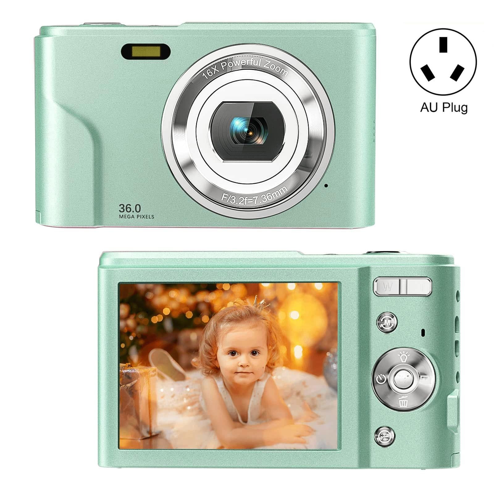 36mp 2.7k Full Hd Digital Camera with 16x Zoom for Children - 2.4 Inch Screen - Silver 12