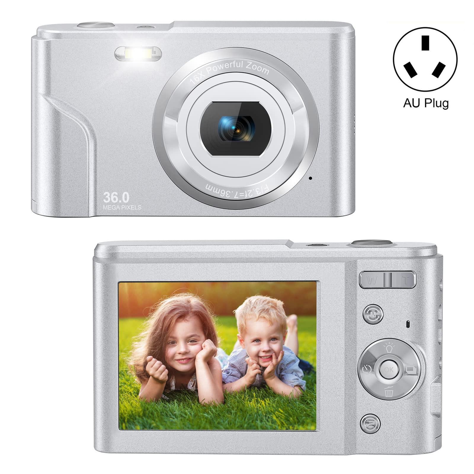 36mp 2.7k Full Hd Digital Camera with 16x Zoom for Children - 2.4 Inch Screen - Silver 15