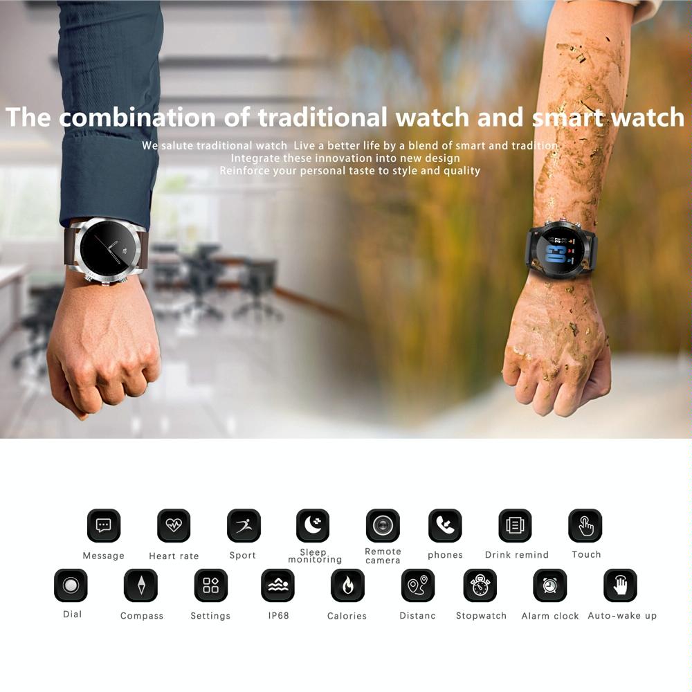 Waterproof Smart Bracelet With Call Reminder And Heart Rate Monitor - Ip68 - Silver 6