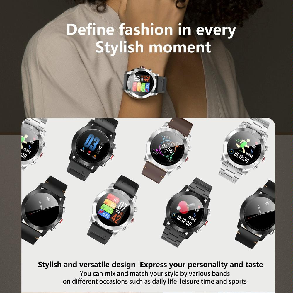 Waterproof Smart Bracelet With Call Reminder And Heart Rate Monitor - Ip68 - Silver 11