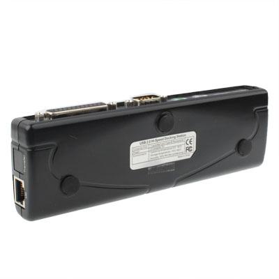 8-Port Usb 2.0 Docking Station With Multiple Ports Black - Silver 7