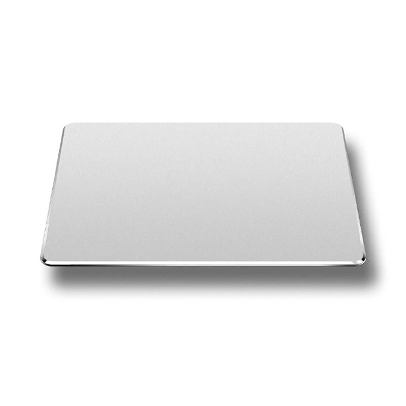 Double Sided Non Slip Aluminum Mouse Pad Mini Size Silver 3