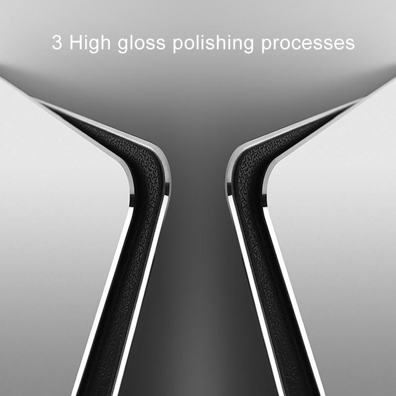 Double Sided Non Slip Aluminum Mouse Pad Mini Size Silver 6