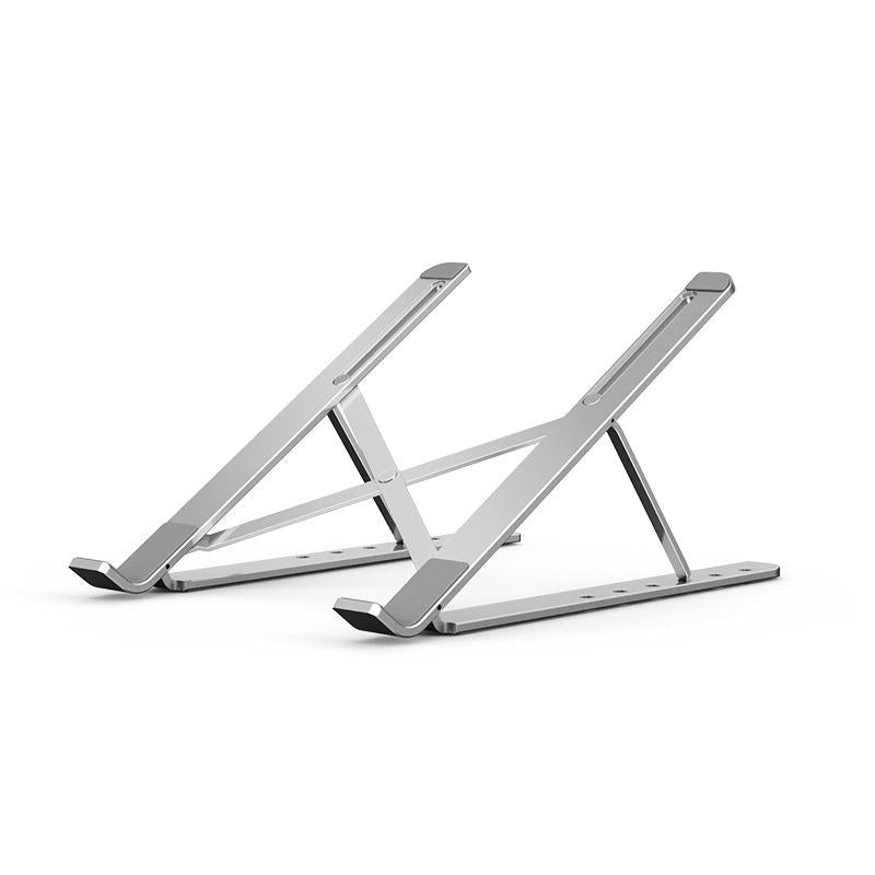 Adjustable Laptop Stand - Portable Folding Height Increase Heat Dissipation - Silver 3