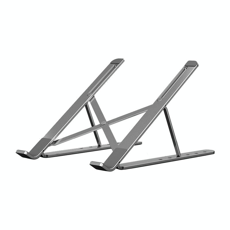 Adjustable Laptop Stand - Portable Folding Height Increase Heat Dissipation - Silver 9