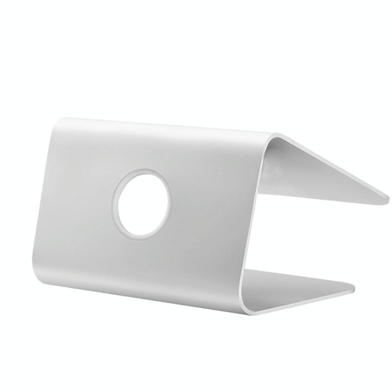Aluminum Cooling Stand for Mac Ipad and Laptops - Rotating Design Silver