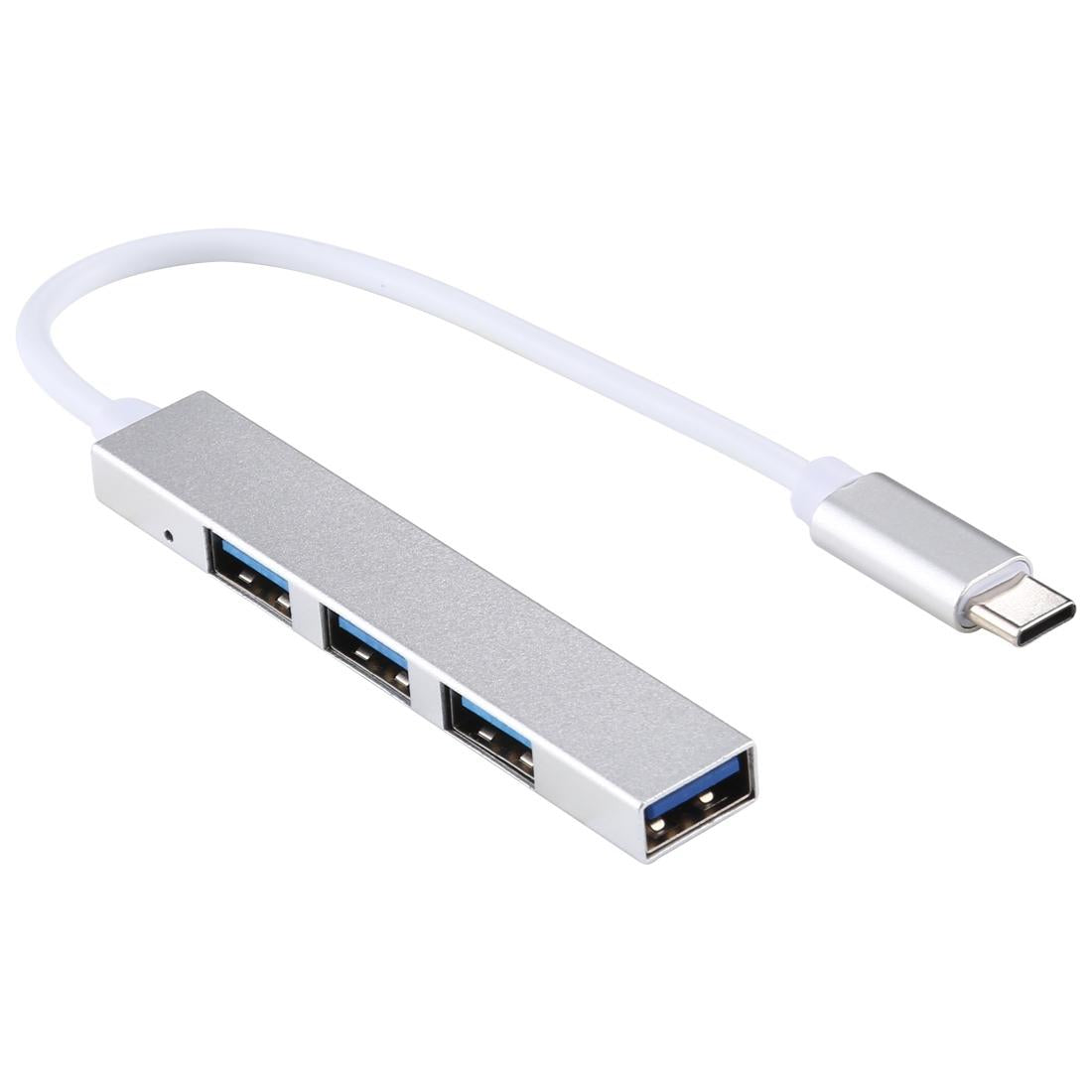 4-Port Usb-C Hub Adapter With Usb 3.0 - Silver 3
