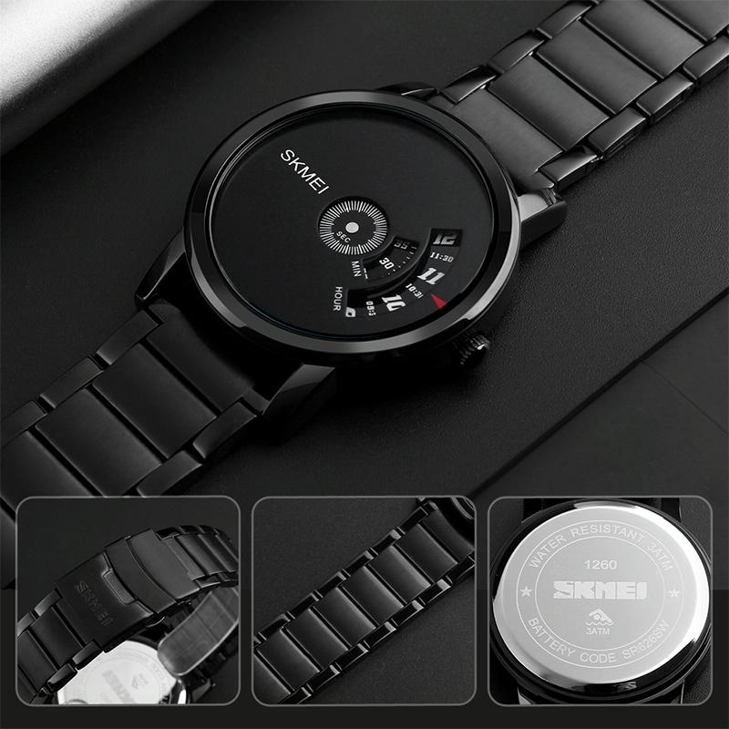 Stylish 30m Waterproof Quartz Watch with Stainless Steel Band - Silver 7