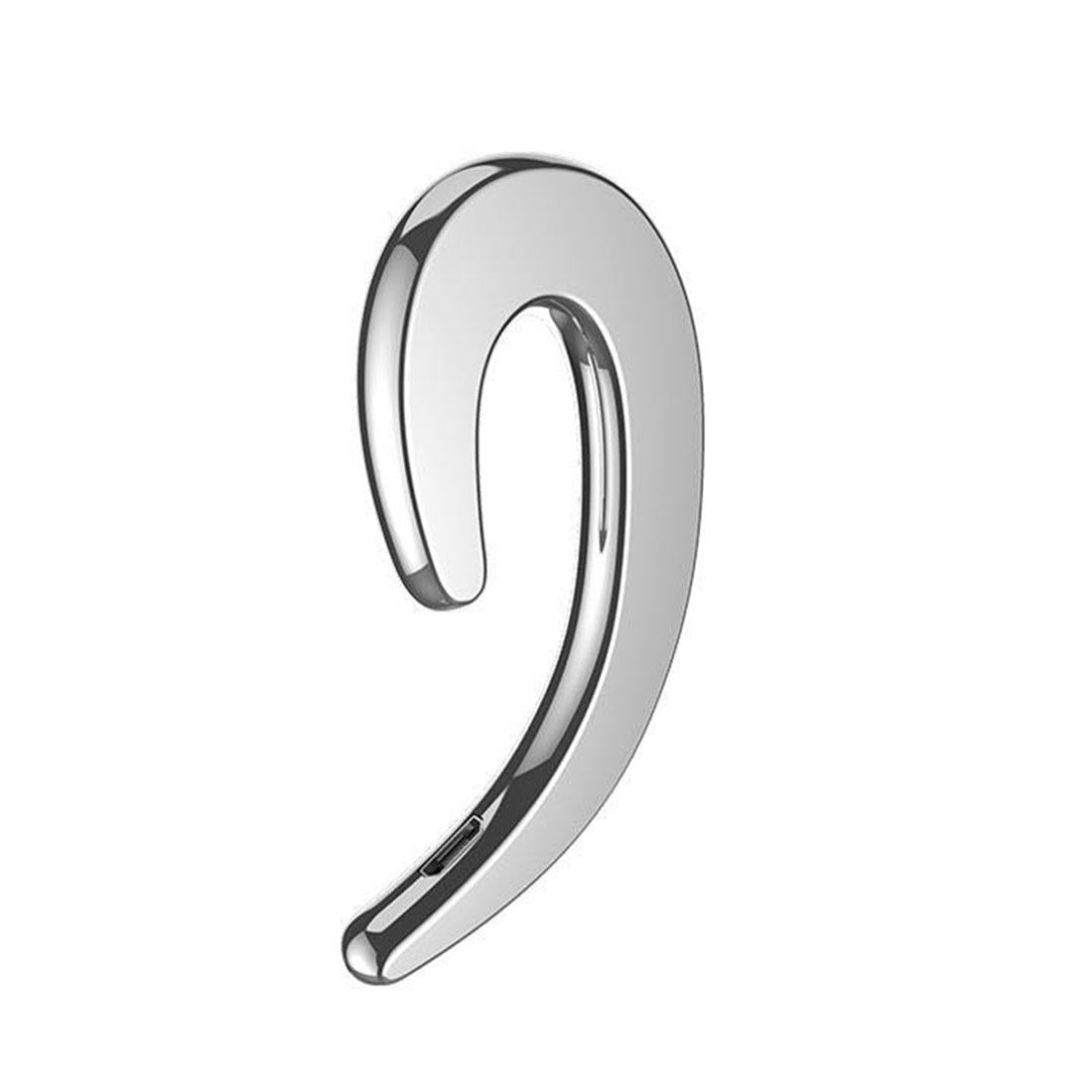 Bluetooth Bone Conduction Sports Earphones with Earhook - V4.1 - Silver 15