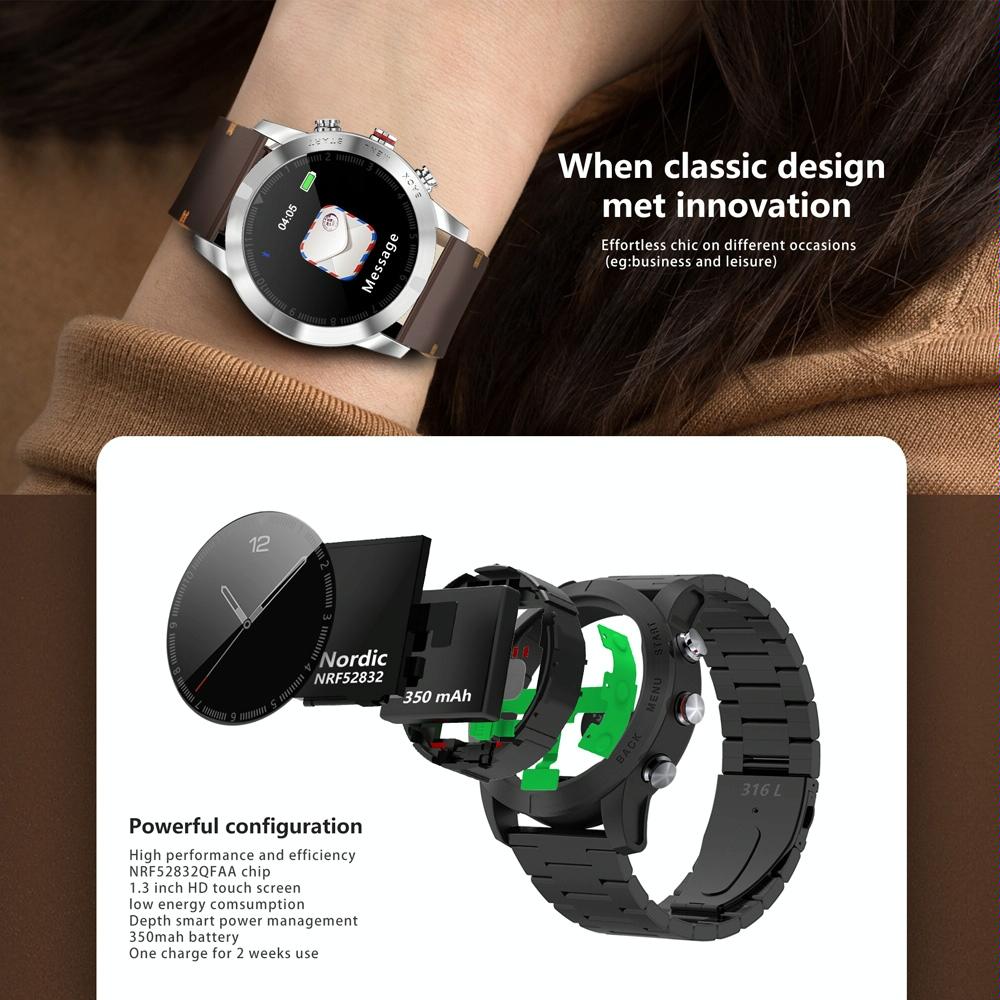 Waterproof Smart Bracelet With Call Reminder And Heart Rate Monitor - Ip68 - Silver 7