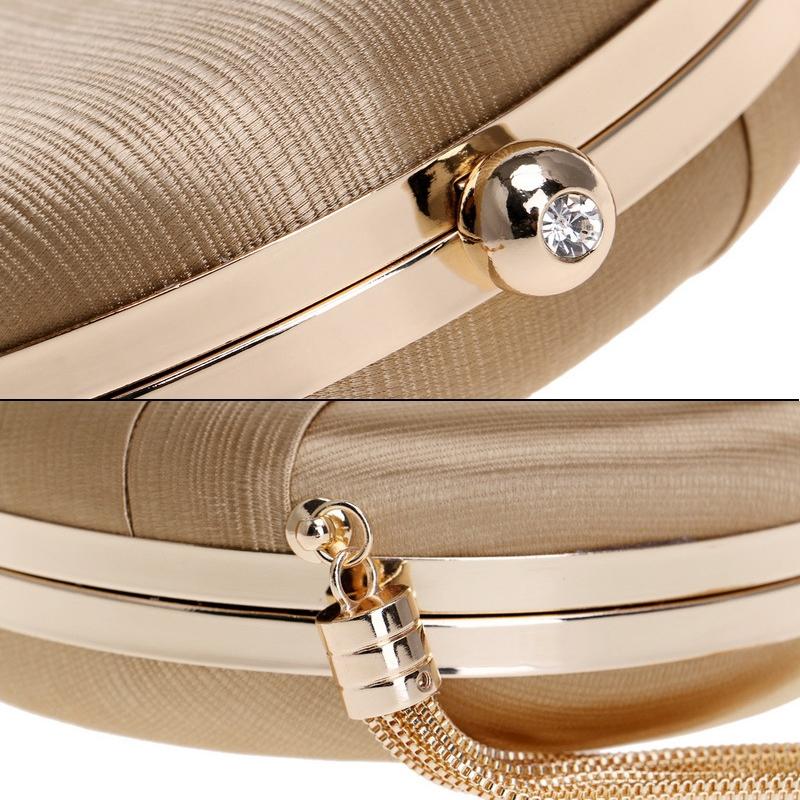 Silk Handbag for Fashion Banquets and Parties - Silver 13
