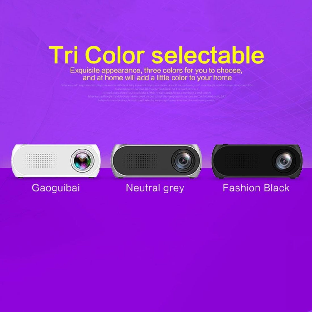 Mini Led Projector For Home Theater - Supports Hdmi Av Sd Usb - 320X240 Resolution - Silver 11