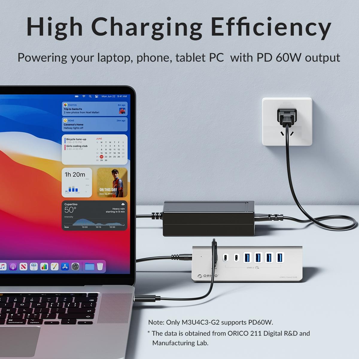 Aluminum 4-Port Type-C & Usb 3.2 Gen2 Hub 15