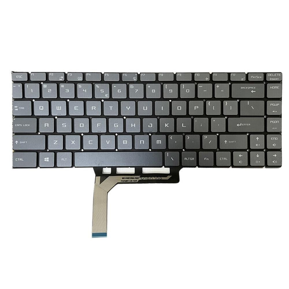 Backlit Laptop Keyboard for Msi Gs65 Series - us Version - Silver 3