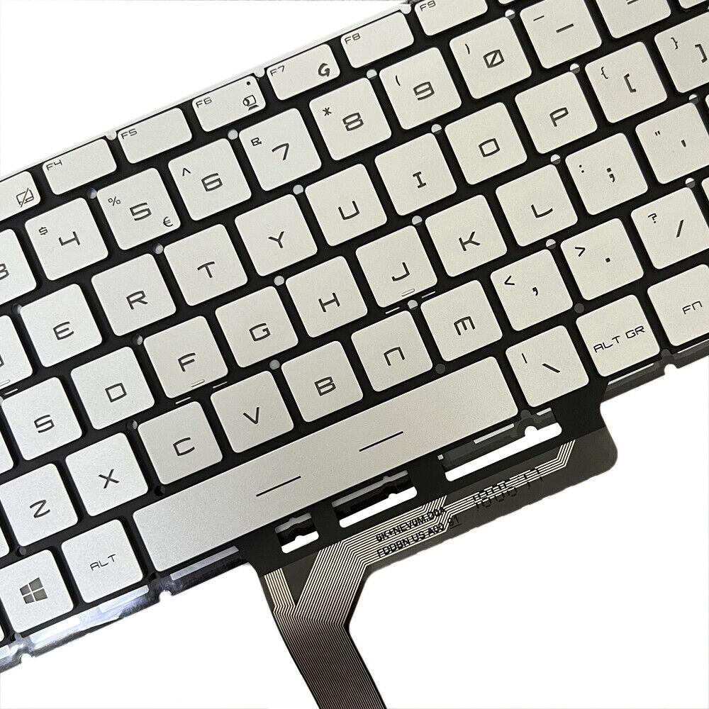 Backlit Laptop Keyboard for Msi Gs65 Series - us Version - Silver 11