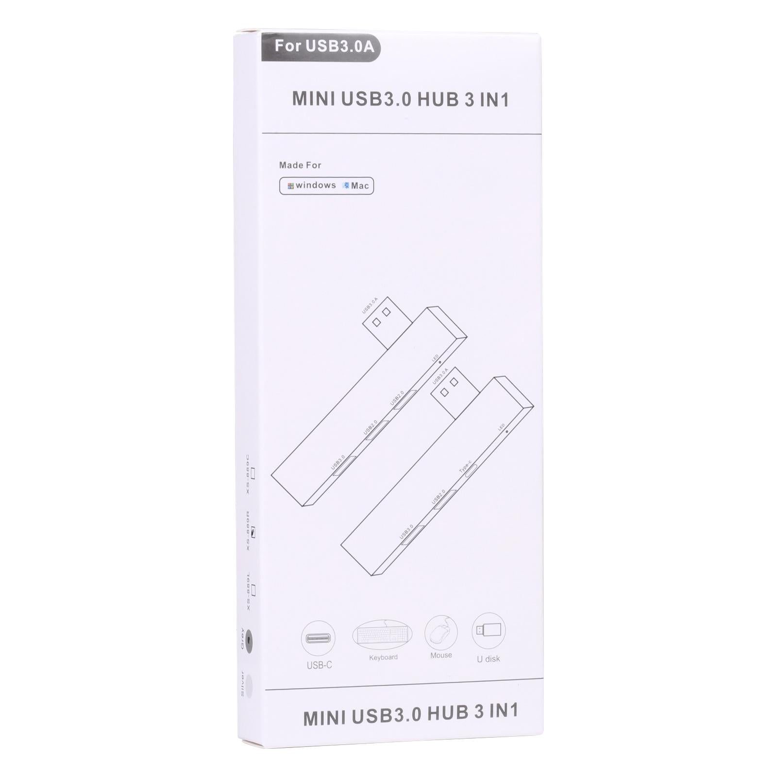 Usb Male To Dual Usb 2.0+3.0 Female Adapter Silver 6