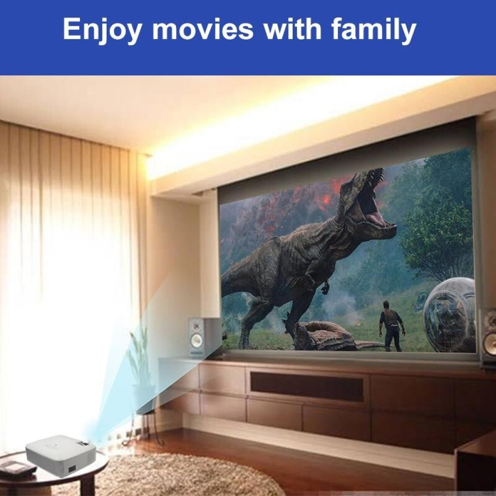 Portable Home Theater Projector - 1600 Lumens Hd Silver 4