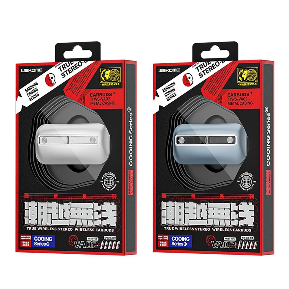 Ultra Thin Wireless Bluetooth Earphones - Va02 - Silver 4