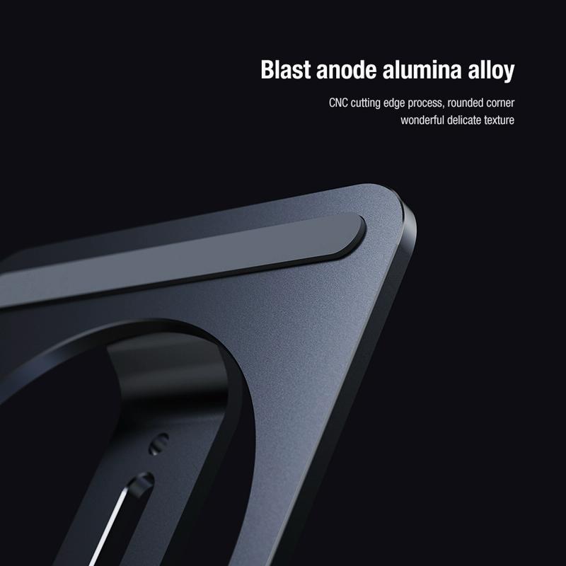 15W Foldable Wireless Charger & Phone Holder - Silver 9