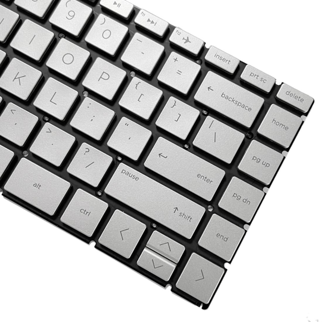 Backlit us Keyboard for Hp Pavilion X360 14 Laptops - Silver 10