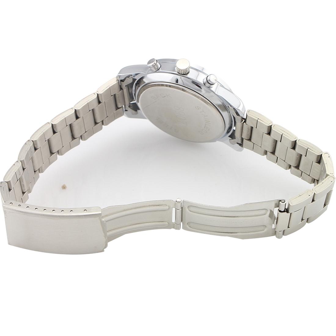 Stylish Metal Band Wrist Watch - Silver 6