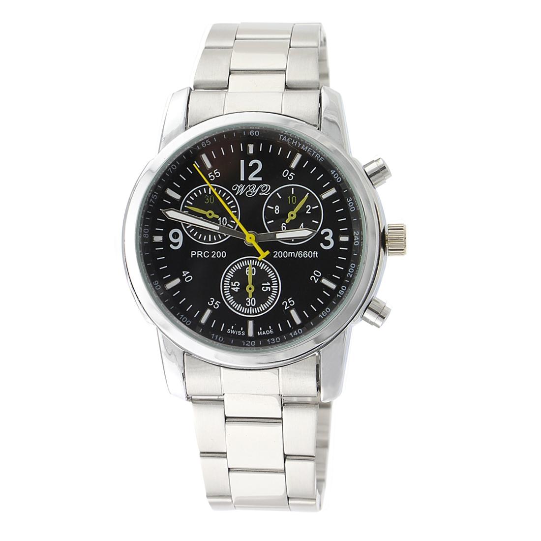 Stylish Metal Band Wrist Watch - Silver 11
