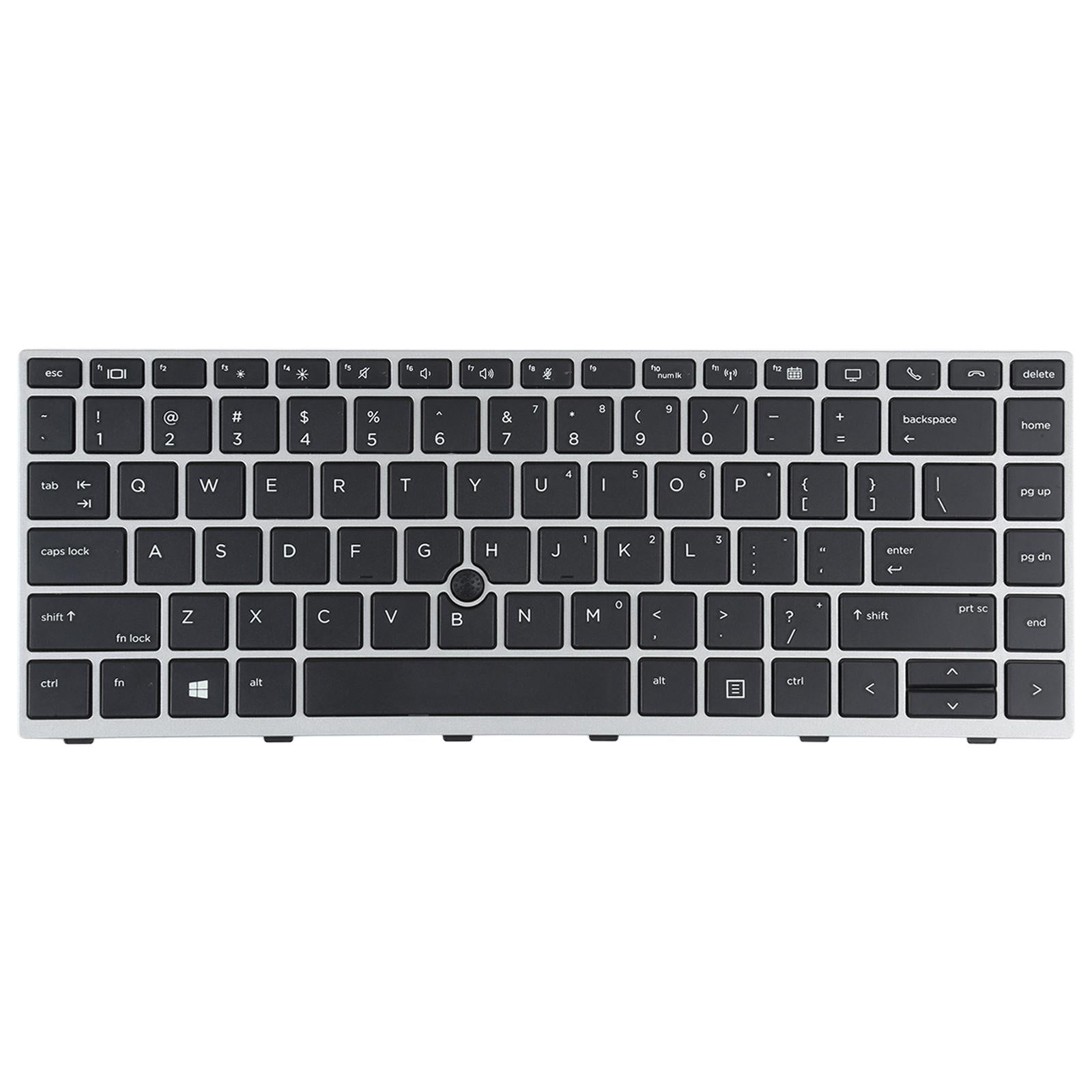Silver Keyboard with Pointing Stick for Hp Elitebook G5 Series 3