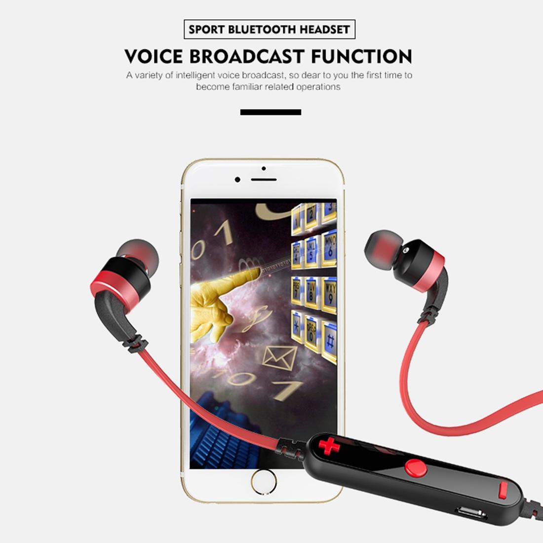 Wireless Sport Bluetooth Earphones with In-line Control - Black - Silver 5