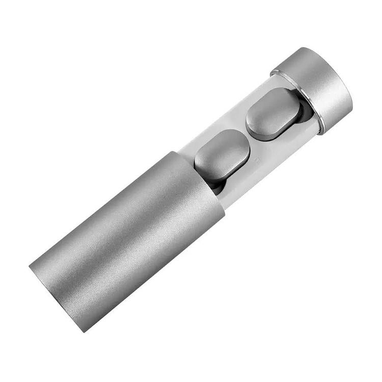 Wireless Touch Bluetooth Headset with Smart Magnetic Charging - Automatic Pairing - Silver 3