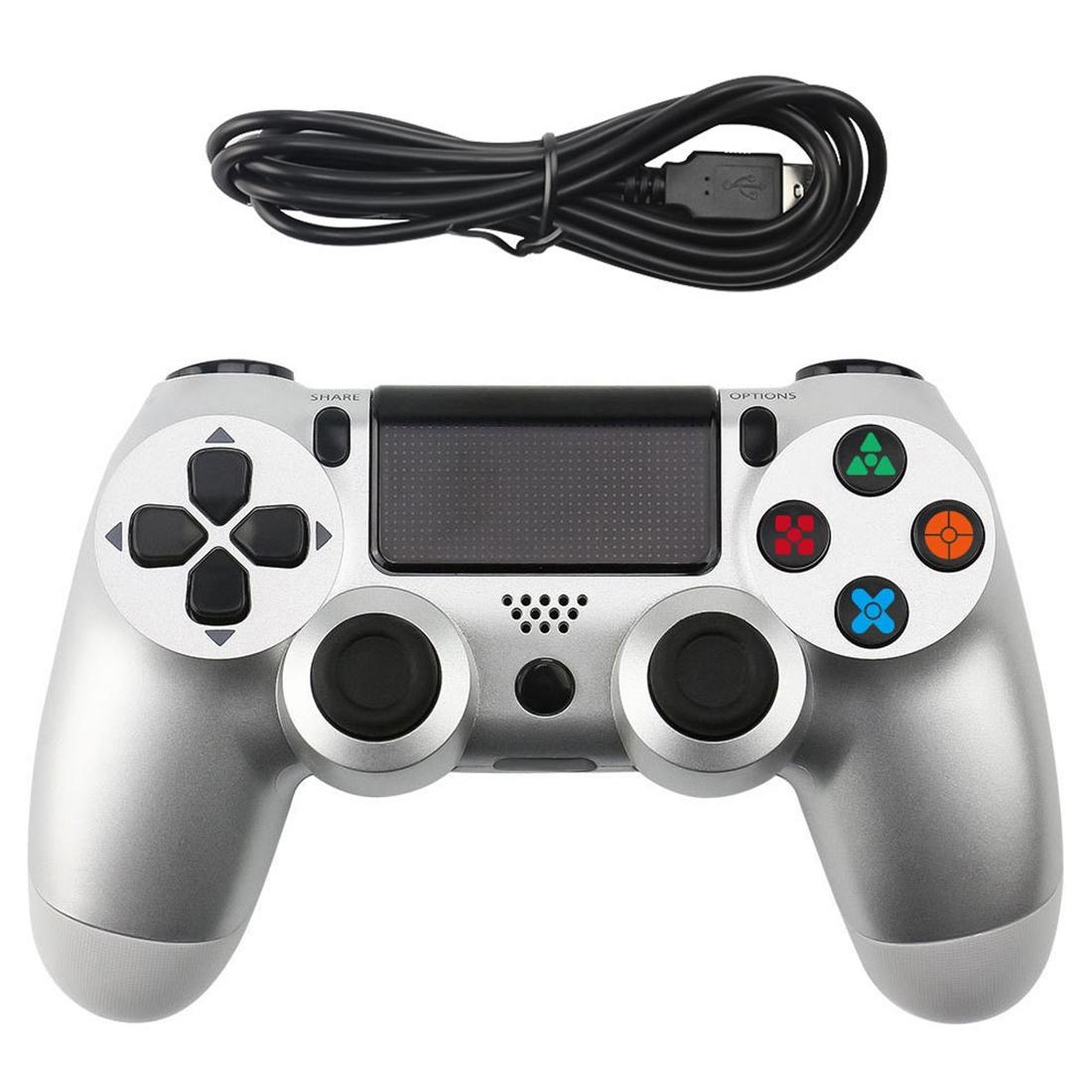 Ps4 Wired Gamepad Controller with Snowflake Buttons - Silver 3