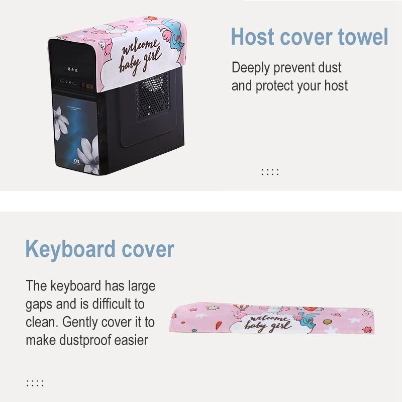 32 Inch Dust-proof Cover for Desktop Computer Lcd Monitor - Heart Rabbit 4