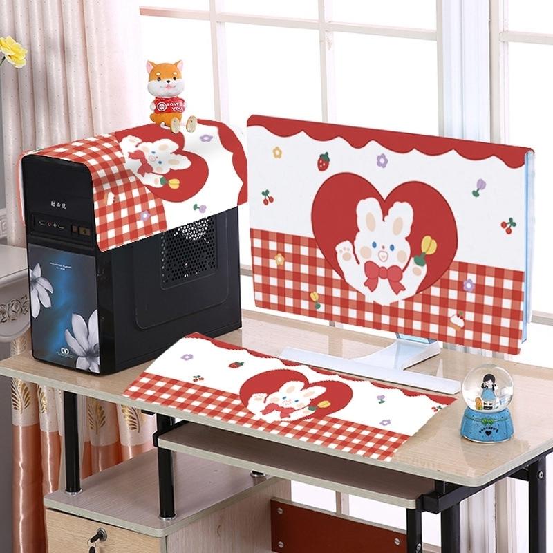 32 Inch Dust-proof Cover for Desktop Computer Lcd Monitor - Heart Rabbit 11