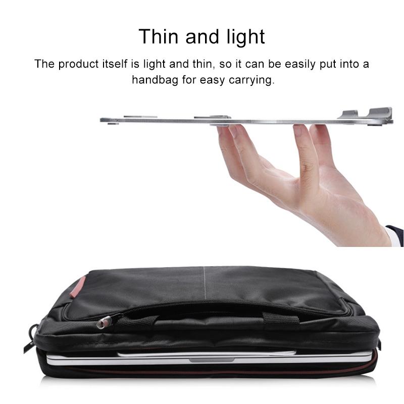 Portable Aluminum Laptop Stand - Simple & Stylish - Silver 6