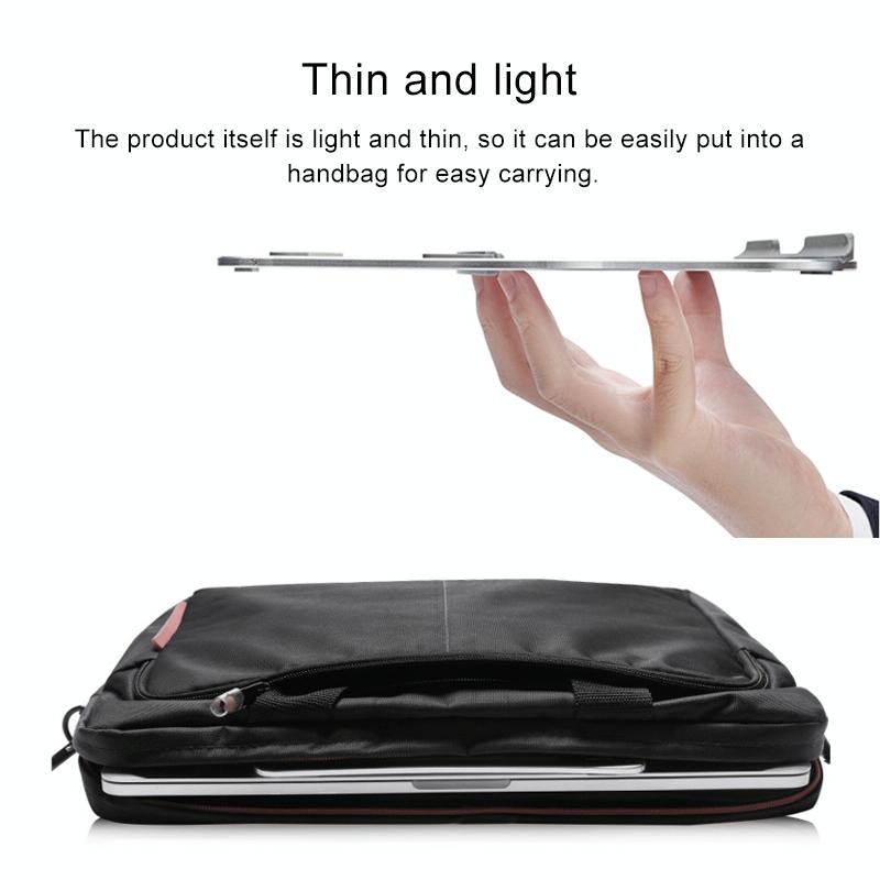 Portable Aluminum Laptop Stand - Simple & Stylish - Silver 11