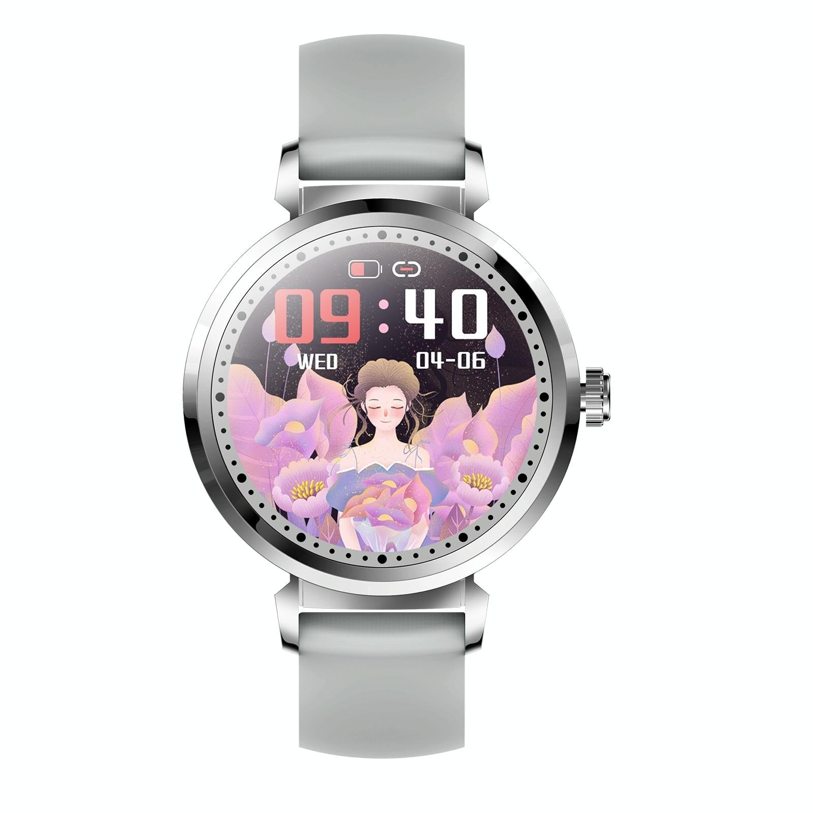 Menstrual Period Smart Bracelet With Blood Pressure And Heart Rate Monitoring - Silver 4