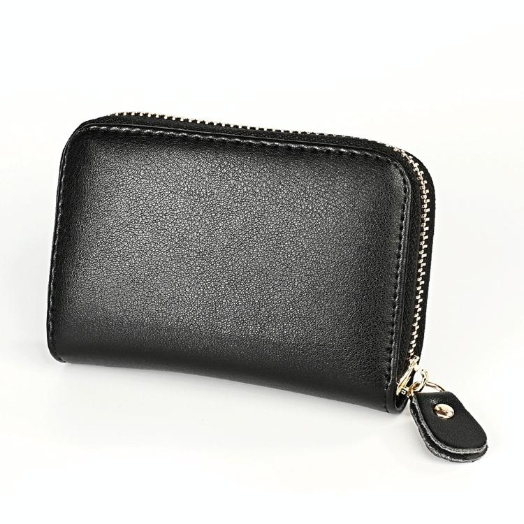 Leather Wallet with Rfid Protection and Butterfly Pattern - Silver 13