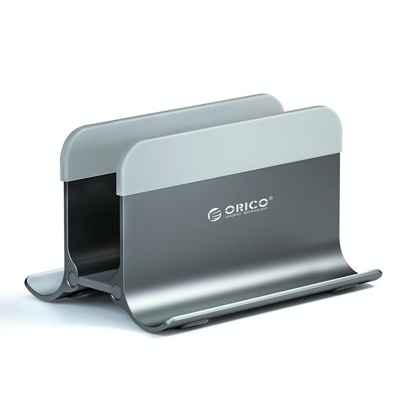 Space-saving Vertical Laptop Stand - Compact Design - Silver 14