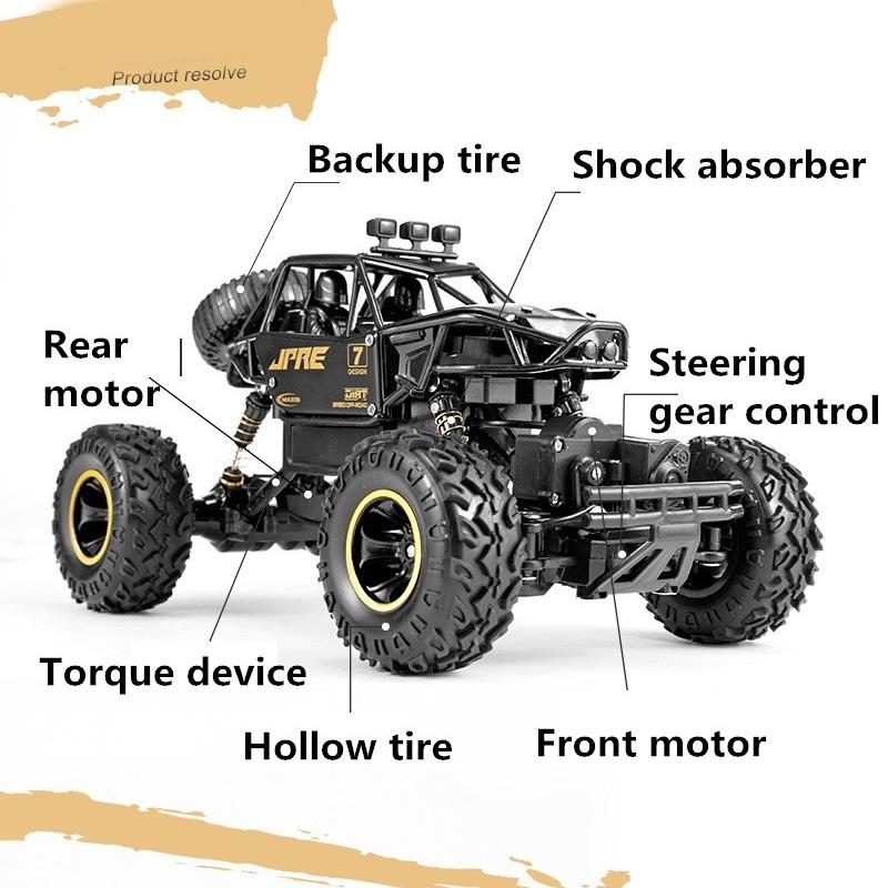 Bigfoot Rc Off-road Vehicle for Kids - 1:16 Scale - Silver 8