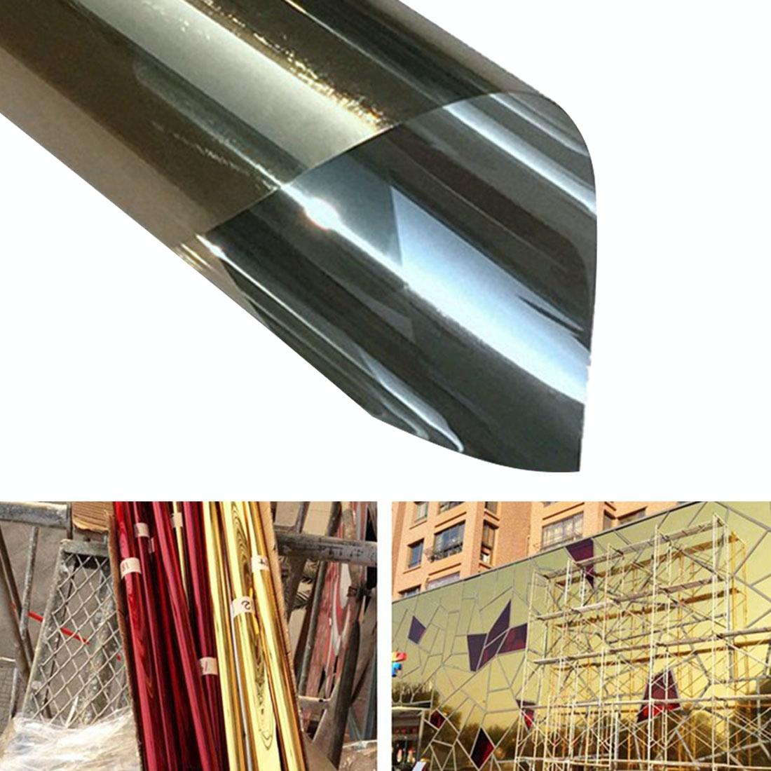 50cm x 1m Uv Reflective one Way Privacy Window Film Sticker - Silver 10