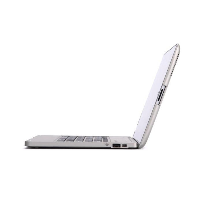 Aluminum Bluetooth Keyboard Tablet Case For Ipad 4 / 3 / 2 - Silver 5