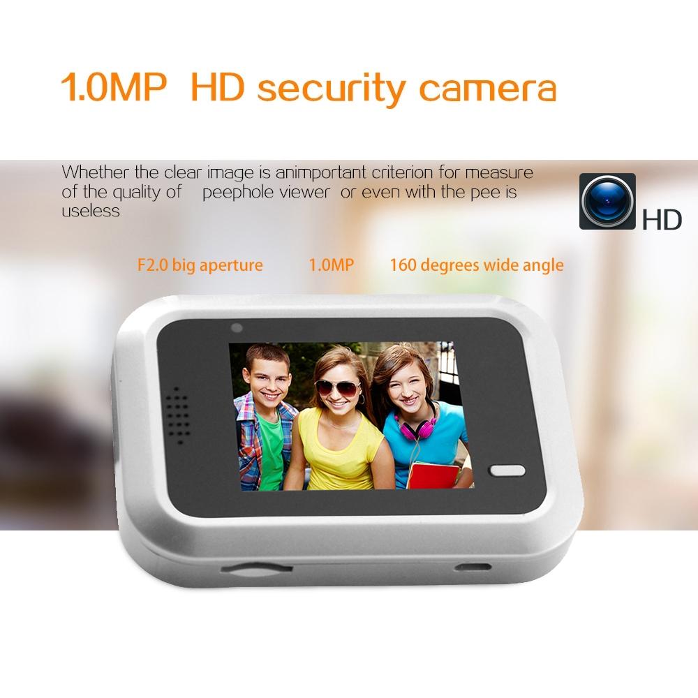 2.4 Screen 2.0Mp Security Camera With Tf Card Support - No Disturb Peephole Viewer 10