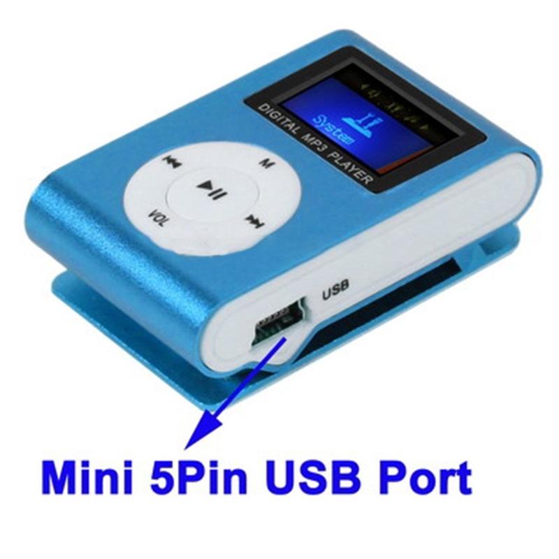 Lcd Mp3 Player With Tf / Micro Sd Slot & Metal Clip - Silver 6