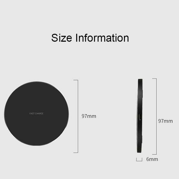 Ultra Thin Wireless Fast Charging Pad - Silver 3