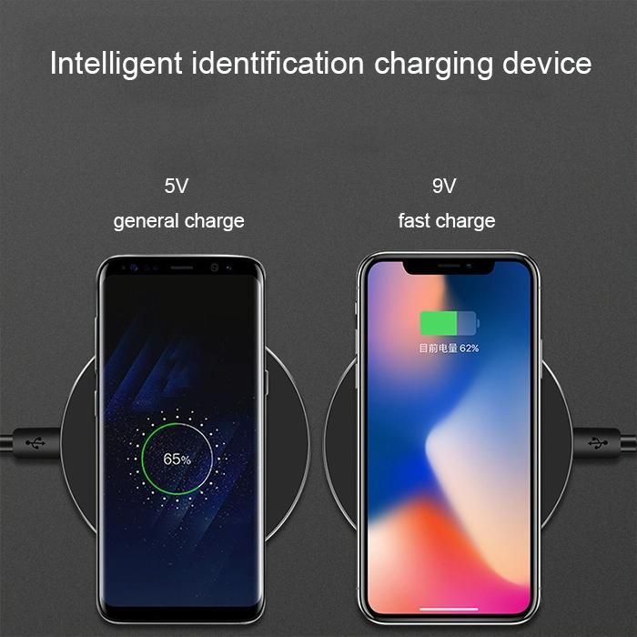 Ultra Thin Wireless Fast Charging Pad - Silver 10