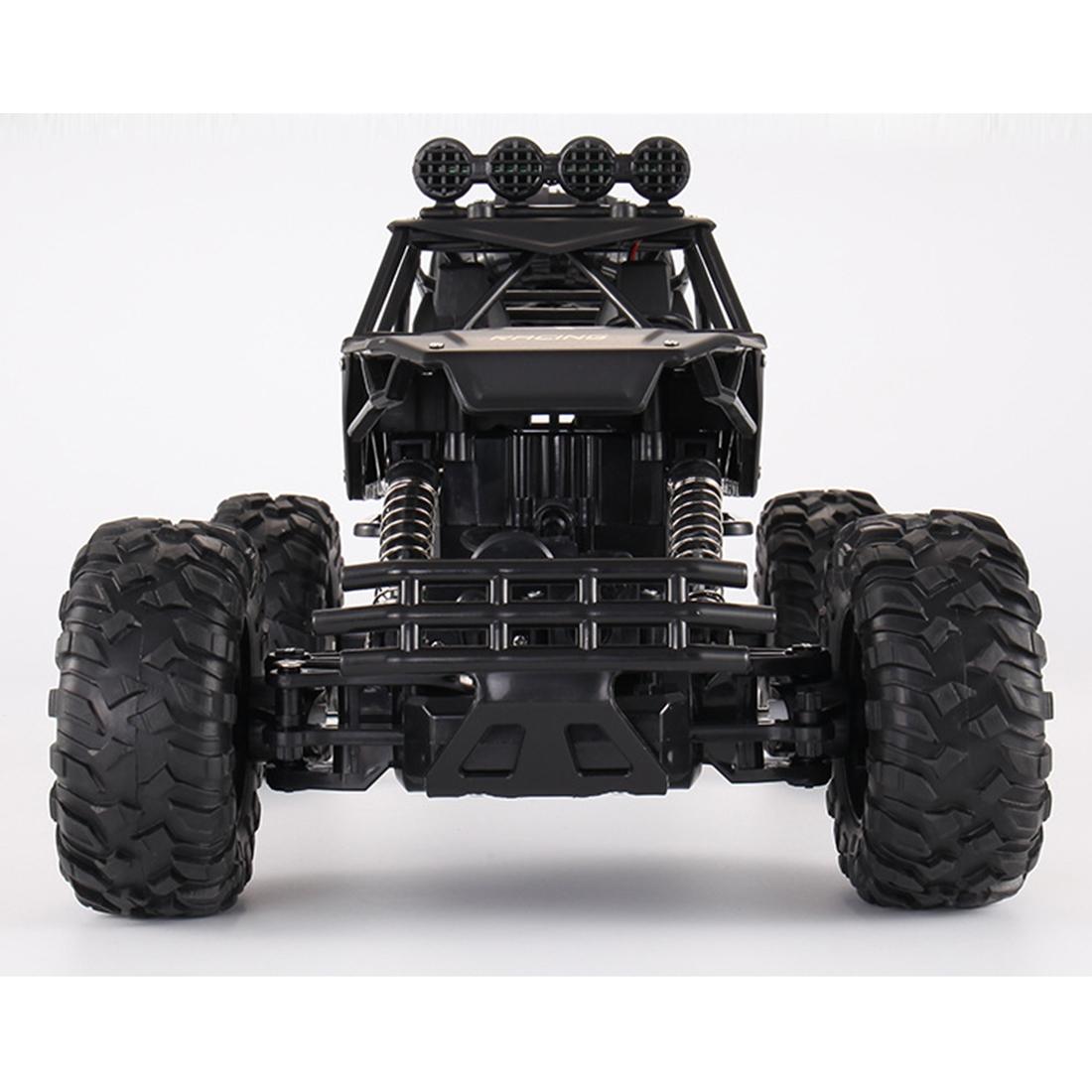 37cm Remote Control Bigfoot Climbing Car - 1 12 Alloy 4wd Cross-country Toy - Silver 4