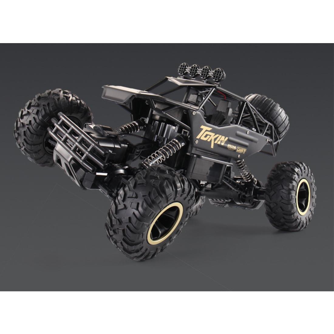 37cm Remote Control Bigfoot Climbing Car - 1 12 Alloy 4wd Cross-country Toy - Silver 8