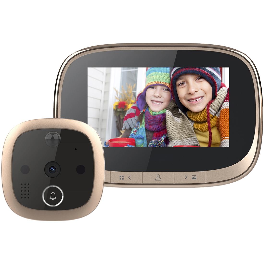 4.3 Security Door Viewer With 1.0Mp Camera Motion Detection Night Vision & Music - 145 Degree Wide Angle & Tf Card - Black 7