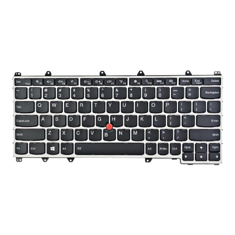 Backlit us Keyboard for Lenovo Thinkpad Yoga 260 / 370 / X380 - Silver 3